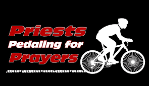 All School Assembly Priests Pedaling for Prayers 